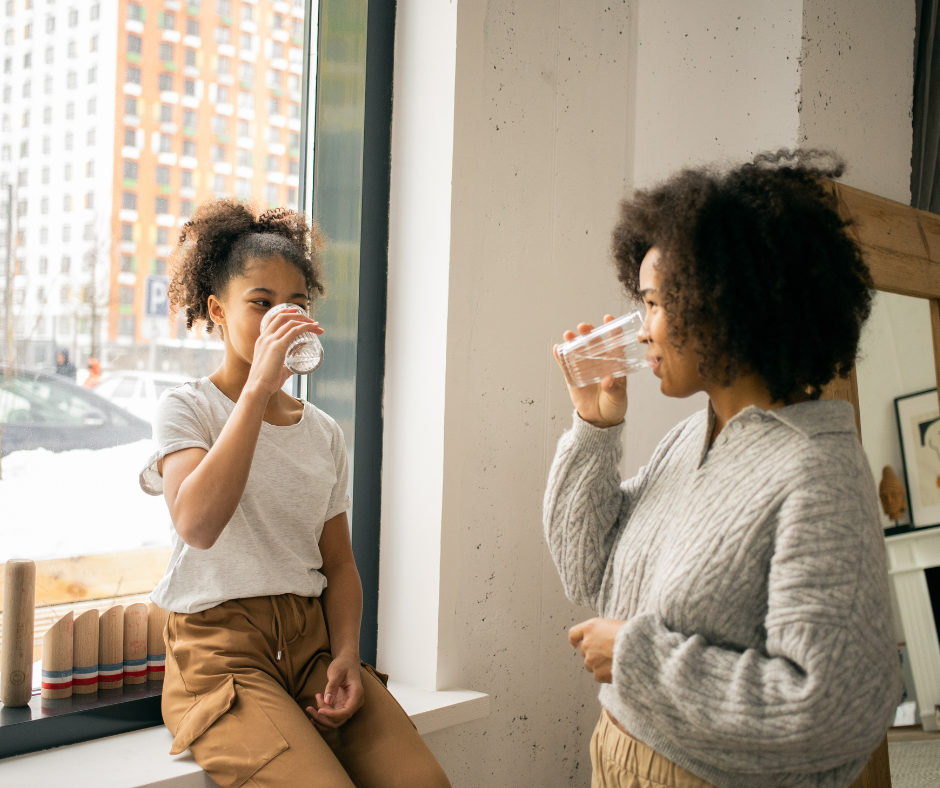 drinking water